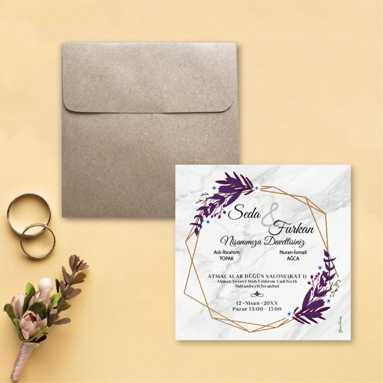 Beren Kare Davetiye 1861 - Detay Görseli 2